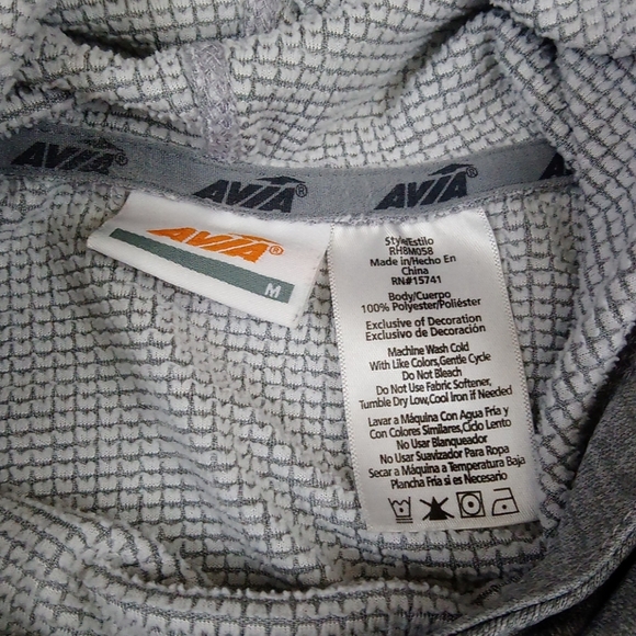 Avia Gray Pullover Hoodie Sweatshirt Jacket Top - Picture 7 of 10